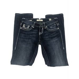 VIGOSS Studded Rhinestone Boot Cut Jeans Size 3/27